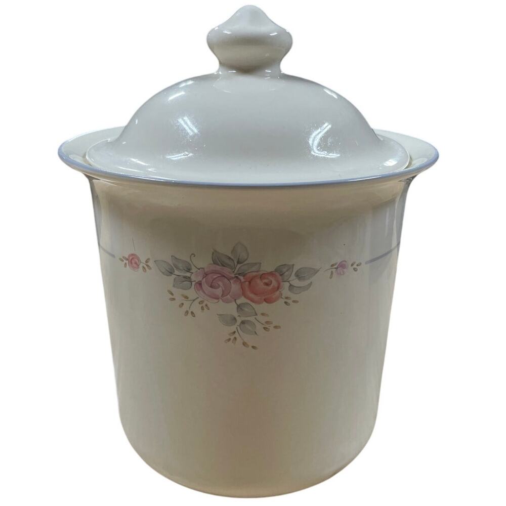 Pfaltzgraff Trousseau Medium Canister With Lid Discontinued 1988-1996 GUC